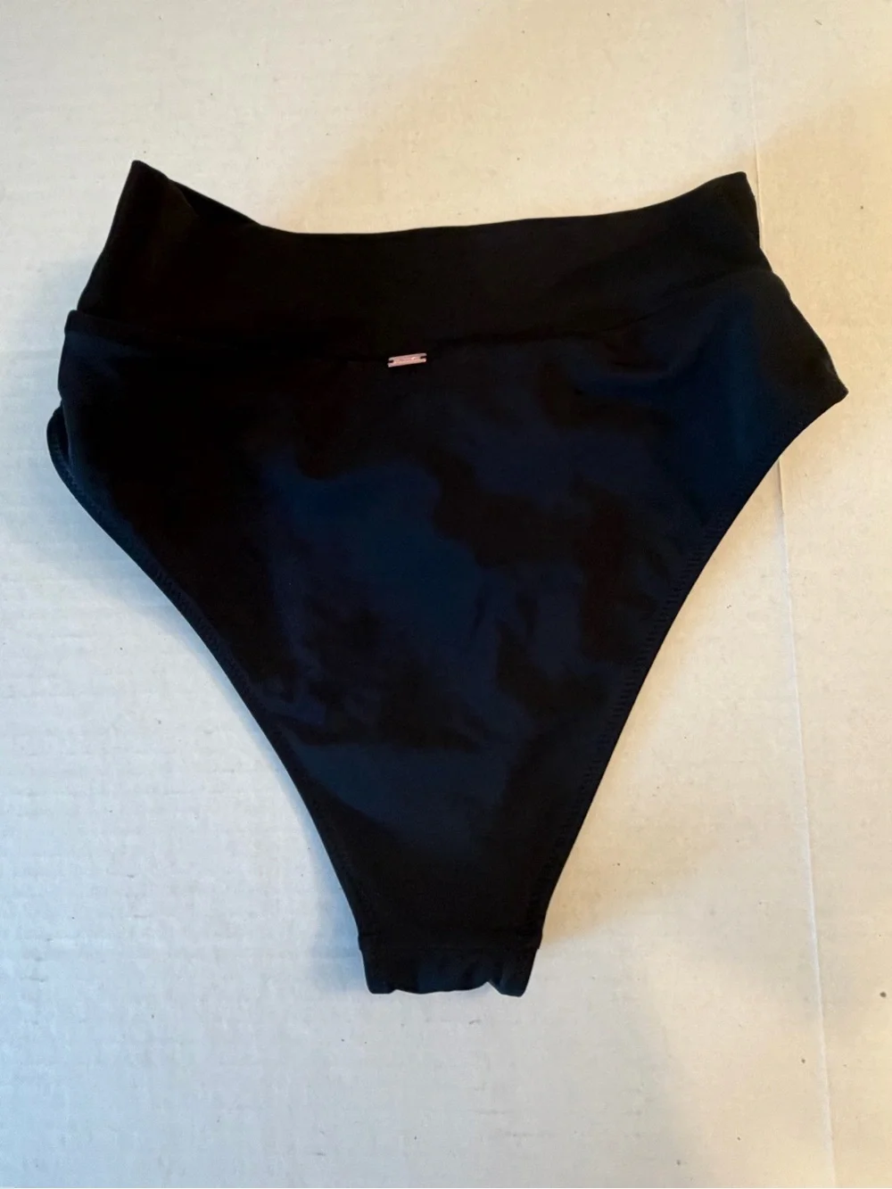 PINK Victoria’s Secret High-Waist Black Bikini Bottom size Small